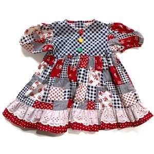 Vintage 70s toddler prairie dress Hi-Girls INC. 2T